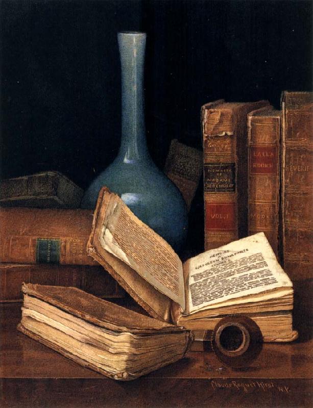 Hirst, Claude Raguet The Bookworm-s Table China oil painting art